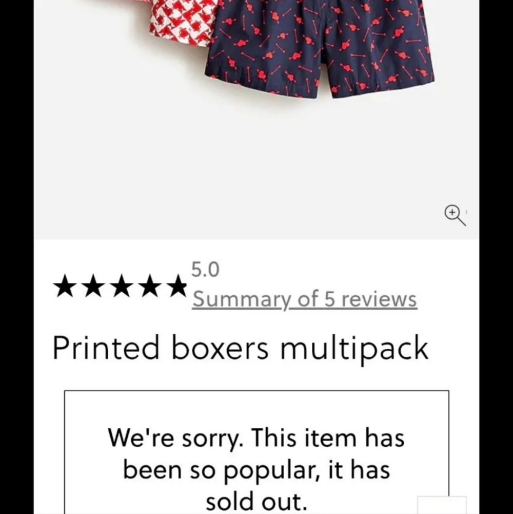 J.Crew Printed Boxers Multipack (3) Holiday SMALL 29-31 Men's Unisex BNWT 2025